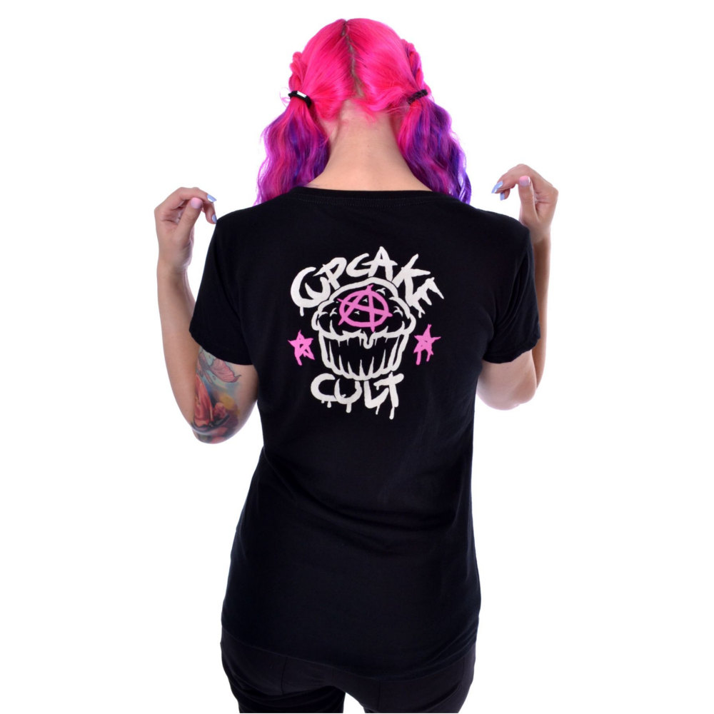 Cupcake Cult - HATE YOU Dames Tshirt - Zwart